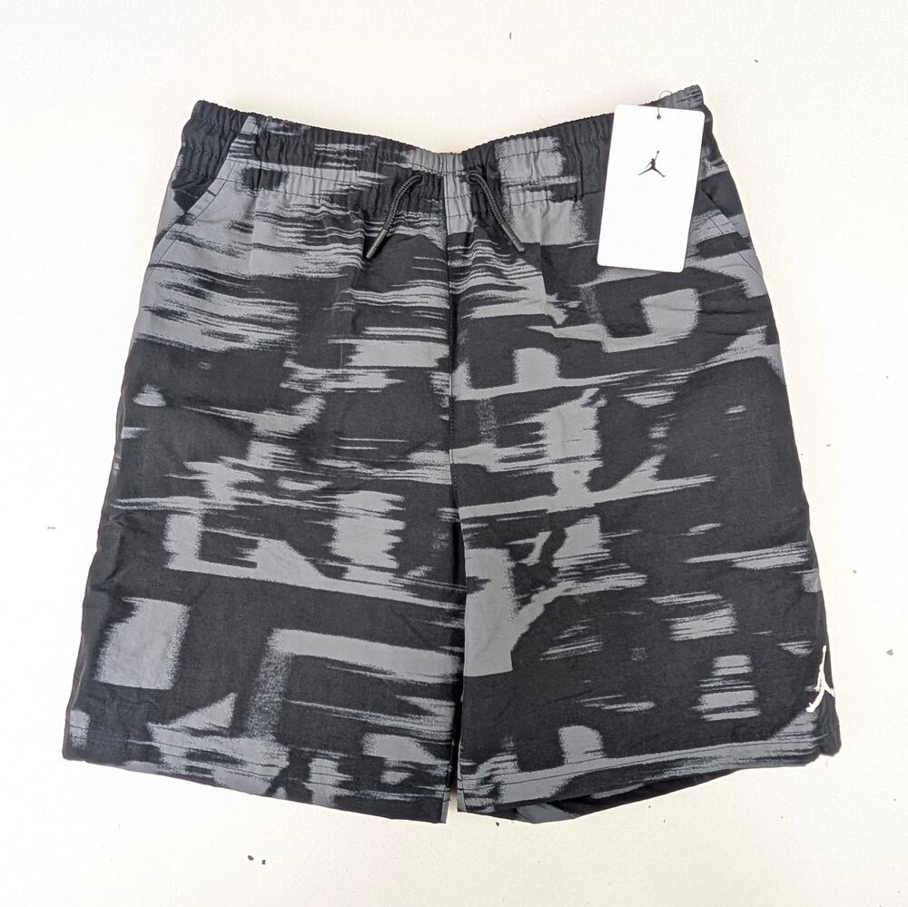 Jordon Boys Flight MVP Medium (10-12) Black & Gray Woven Shorts